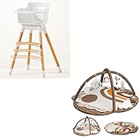 Baby High Chair + Baby Gym Play Mat
