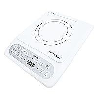 1500-Watt White Induction Cooktop with 8 Settings
