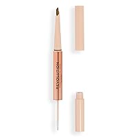 Makeup Revolution, Fluffy Brow Filter Duo, Brow Pencil & Eyebrow Gel, Available in 5 Shades, Bronde, 1pc