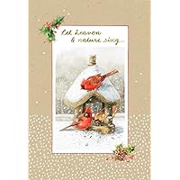 DaySpring - Marjolein Bastin - Let Heaven & Nature Sing - 18 Cardinal Christmas Boxed Cards and Envelopes (U1009)