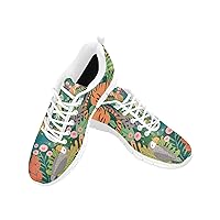 Tropical Animals and Birds Womens Sneakers Fashion Casual Comfortable Lightweight Breathable Arch Support Slip On Non-Slip Tennis Shoes Walking Shoes