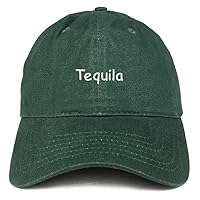 Trendy Apparel Shop Tequila Embroidered 100% Cotton Adjustable Cap Dad Hat