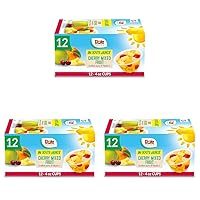 Dole Fruit Bowls Snacks Cherry Mixed Fruit in 100% Juice Snacks, 4oz 12 Total Cups, Gluten & Dairy Free, Bulk Lunch Snacks for Kids & Adults (Pack of 3)