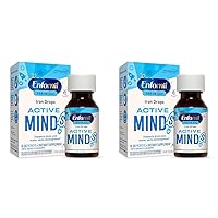 Enfamil Fer-in-Sol Iron Supplement Drops for Infants & Toddlers, Supports Brain Development, 50 mL Dropper Bottle (Pack of 2)