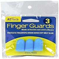 AdTech Guards Silicone Finger Caps, Beige, 3 Count