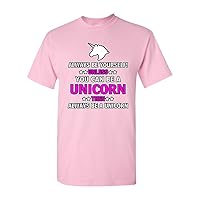 New Always Be Yourself Unless You Can Be A Unicorn Adult (A) DT T-Shirt Tee