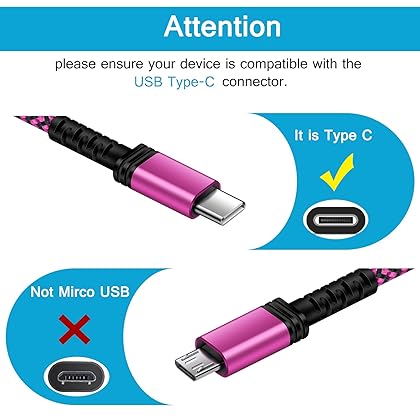 Samsung S23 Ultra USB Type C Cable Fast Charging,[3-Pack,10ft] Long USB C to USB A Android Phone Cable C Charger Cord Fast Charging for Galaxy A54/A14/A34/A53/A13/S23/S22/S21,Google Pixel 7/6a/6,Moto