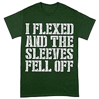 I Flexed and The Sleeves Fell Off Tee Shirt - Gym Heavy Cotton T-Shirt - Funny T-Shirt
