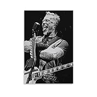 James Singer Hetfield Poster Canvas Wall Art Room Decor Picture For Bedroom Bar And Dormitory 16x24inch(40x60cm)