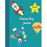 Primary Story Journal Dotted Midline And Picture Space Grade Level K2 Draw And Write 100 Pages Linde 8.5x11
