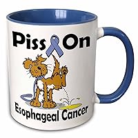 3dRose Piss On Esophageal Cancer Awareness Ribbon Cause Design - Mugs (mug_115835_6)