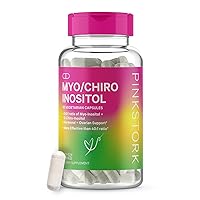 Pink Stork Myo/Chiro Inositol 3.6:1 Blend: Myo-Inositol & D-Chiro Inositol, Hormone Support, Intended to be More Effective Than 40:1, Fertility Supplement for Women, Women-Owned, 60 Capsules