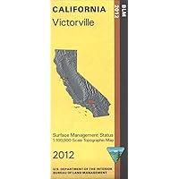 California Victorville 1:100,000 Topographic Map (BLM Edition Surface Management Status)