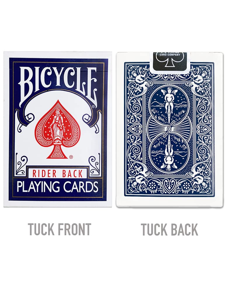 Bicycle Standard Rider Back Playing Cards, 2 Decks of Playing Cards, Red and Blue