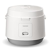 CR-1095 10 Cups Basic Electric Rice Cooker and Warmer, Nonstick Inner Pot, White/Gray