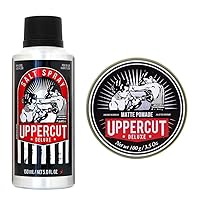 UPPERCUT DELUXE Salt Spray 5 fl. oz + Matte Hair Pomade 3.5 oz.