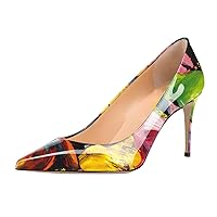 XYD Women Formal Closed Pointy Toe Pumps Slip On High Heel Stiletto for Office Lady Daily Wearing Dress Shoes