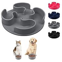 Winsee Slow Feeder Cat Bowls Insert, Dog Food Bowls Insert for Cat Kitty and Small Breed Dogs, Slow Eating Insert for Regular and Elevated Dog Bowls