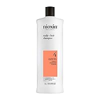 Nioxin System 4 Cleanser Shampoo, Color Treated Hair with Progressed Thinning, 33.8 oz
