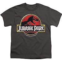 Jurassic Park Stone Logo Youth Kids Boys T Shirt & Stickers