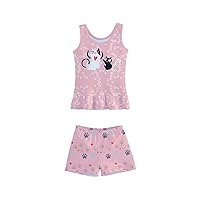 PattyCandy Toddler Swimwear Cute Owls Lion Unicorn Face & Kids Sketch Prints Girls Boyleg Swimsuit Size 2-16