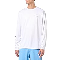 Columbia Men's Terminal Tackle PFG Fins and Stripes Long Sleeve