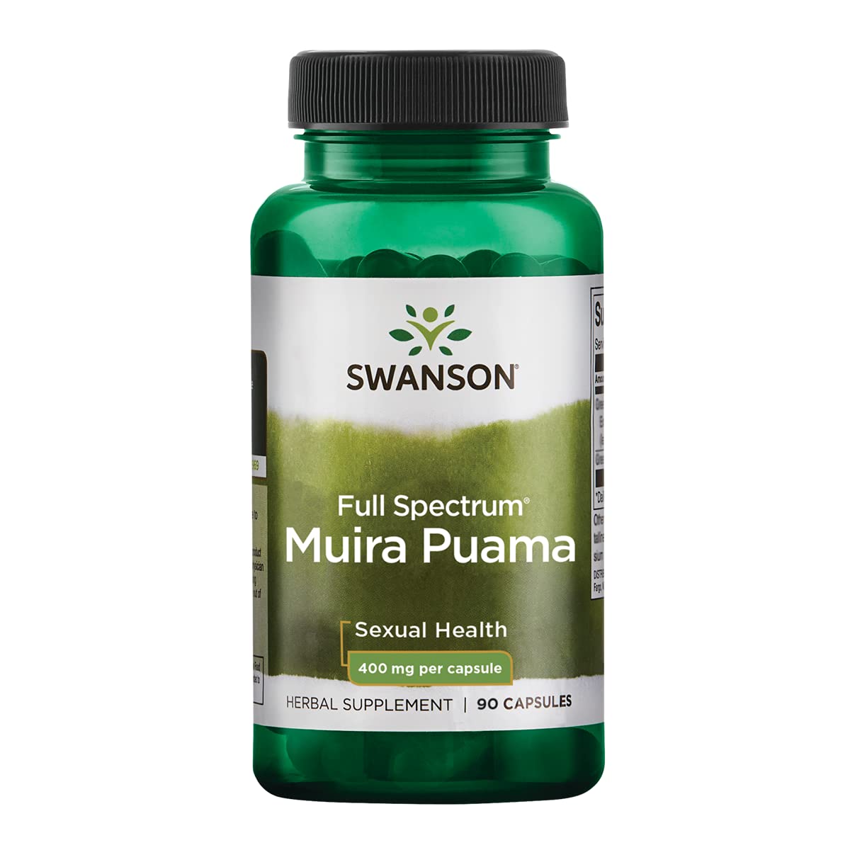 Swanson Muira Puama Root Sexual Health Virility Libido Boost Support Men's Women's Supplement 400 mg 90 Capsules
