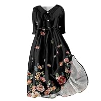 Casual Midi Dress for Women Pencil Dresses for Women 2024 Casual Wedding Guest Dress Spring Wedding Guest Dresses Dress Wedding Guest Summer Floral Dresses for Women 2024 Green XL