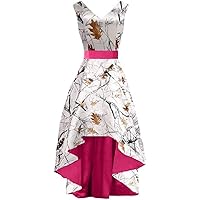 Bridesmaid Dresses Snowfall Camo Wedding Guest Reception Dress High Low