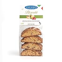 Giusto Sapore Pistachio & Cranberry Soft Biscotti - Imported from Italy and Family Owned, 8.8oz