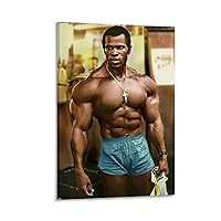 Gzgredy Bodybuilder Serge Nubret Poster Fitness Muscle HD Canvas Wall Art Poster Canvas Poster Bedroom Decor Office Room Decor Gift Frame-style 12x18inch(30x45cm)