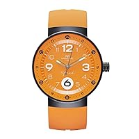 Speed Mens Analogue Quartz Watch with Silicone Bracelet MJ1.1712.B, orange, Modern