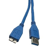 Micro USB 3.0 Cable, Blue, Type A Male/Micro-B Male, A Male to Micro B High Speed USB Cable, 3 ft