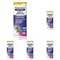 Mucinex Children's Congestion & Cough Liquid, Berrylicious, 6.8oz (Packaging May Vary) (Pack of 5)
