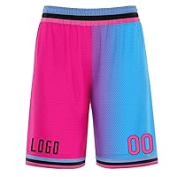Custom Men Youth Basketball Shorts Performance Athletic with Pockets Stitched Number Workout Fitness Gym Shorts