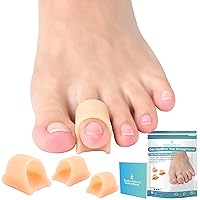 Hammer Toe Straightener - Hammertoe Corrector for Women - Toe Straighteners for Curled, Crooked, Bent, Claw Toe - Lift Top Tip, Soothe Toe Top Corn - 3 Size S/M/L, Beige