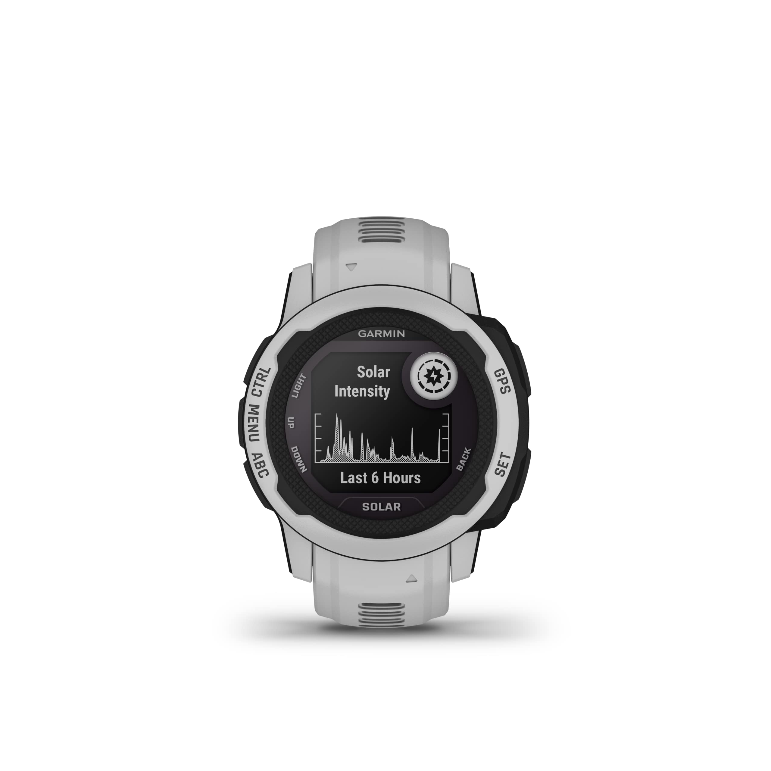 Garmin Instinct 2S Solar, Smaller-Sized GPS Outdoor Watch, Solar Charging Capabilities, Multi-GNSS Support, Tracback Routing, Mist Gray