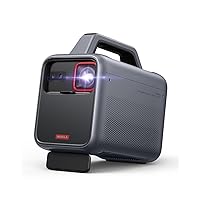 Mars 3 Outdoor Portable Projector, 1000 ANSI Lumens, AI-Powered Image, Built-In Battery with 5 Hour Playtime, Android TV, 200 Inch Home Theater, Camping, Road Trip, Backyard, or Anywhere