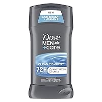 Dove Men+Care Antiperspirant Deodorant 48-hour sweat and odor protection Clean Comfort Antiperspirant for men formulated with vitamin E and Triple Action Moisturizer 2.7 oz pack of 3