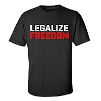 Trenz Shirt Company Legalize Freedom Unisex Short Sleeve T-Shirt
