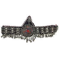 Afghan tribal Handmade Vitage Headdress Mathapatti with Gingal bells,Gypsy Headdress,Belly Dance jewery,Tribal Hair Jewelry,Kuchi head piece,Ethnic hair jewelry