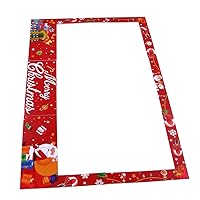 BESTOYARD 1Pc Christmas Photo Props Christmas Accessories Photo Frame Party Supplies Photo Folder Frame Paper Selfie Photo Frame Christmas Photography Props Kids Party Photo Accessories