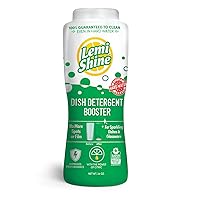 Lemi Shine Dish Detergent Booster, Hard Water Stain Remover, Multi-Use Citric Acid Cleaner (24 oz Container, 1 Bottle)