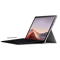 Microsoft New Surface Pro 7 Bundle: 10th Gen Intel Core i5-1035G4, 8GB RAM, 128GB SSD (Latest Model) – Platinum with Black Type Cover and Surface Pen, 12.3