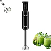 Wancle Handheld Blender, Electric Hand Blender with Turbo Mode, Immersion Blender Portable Stick Mixer with Stainless Steel Blades for Soup, Smoothie, Puree, Baby Food