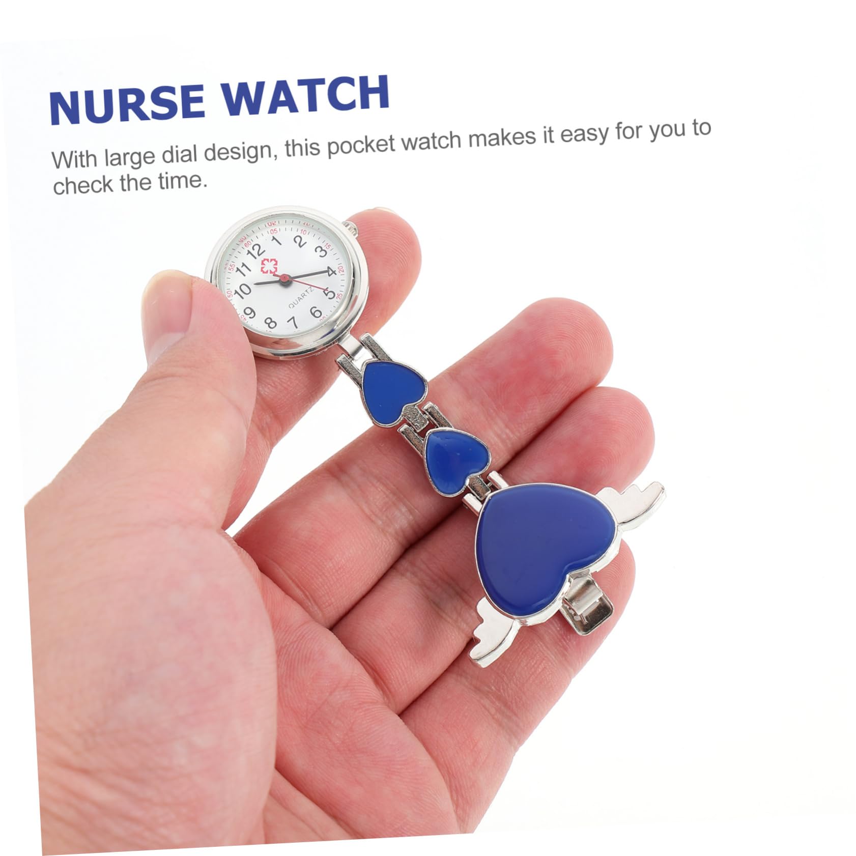 BESTOYARD 3pcs Pocket Watch Digital Fob Watch Chrismas Gifts Women Lapel Watch Lapel Pin Watch Lapel Clip on Watches Holiday Watch Gift Silicone Fob Watch Alloy Mechanical Stethoscope