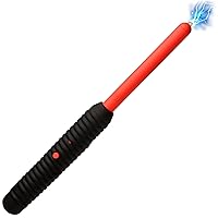 MASTER SERIES Spark Rod Zapping Wand for Men, Women, & Couples. Pinpoint E-Stim, Shock Sensation with Intimidating Sound, Exciting Scene Play, Easy Grip Handle. 1 Piece, Black