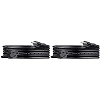 Amazon Basics Extension Cord, 13 Amps, 125V, 10 Foot, Black - Pack of 2