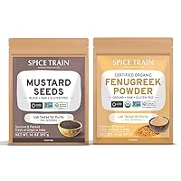 SPICE TRAIN, Fenugreek Seeds (397g) + Black Mustard Seed (397g)