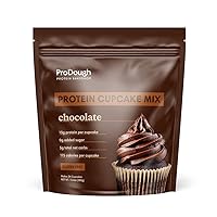 ProDough High Protein- Gluten Free Cupcake Mix, Low Carb, 13g of Protein per Cupcake, No Added Sugars, Keto Friendly, Makes 12, Healthy Dessert (Chocolate)